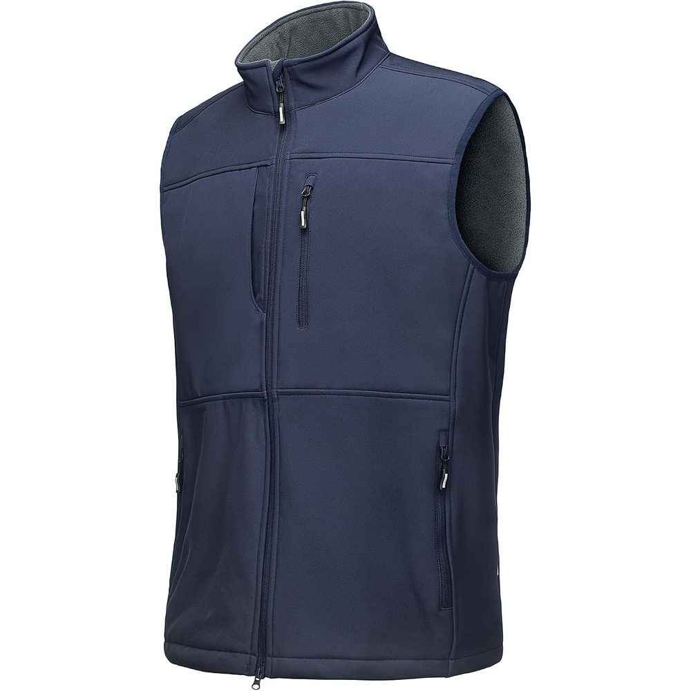 Outdoor Ventures Men’s Winter Golf Vest Outerwear Lightweight Fleece Lined(Dark Denim)