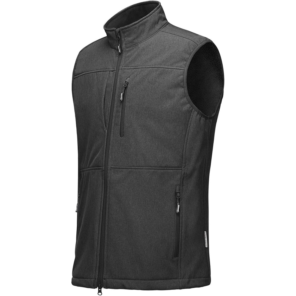 Outdoor Ventures Men’s Winter Golf Vest Outerwear Lightweight Fleece Lined(Dark Grey Heather)