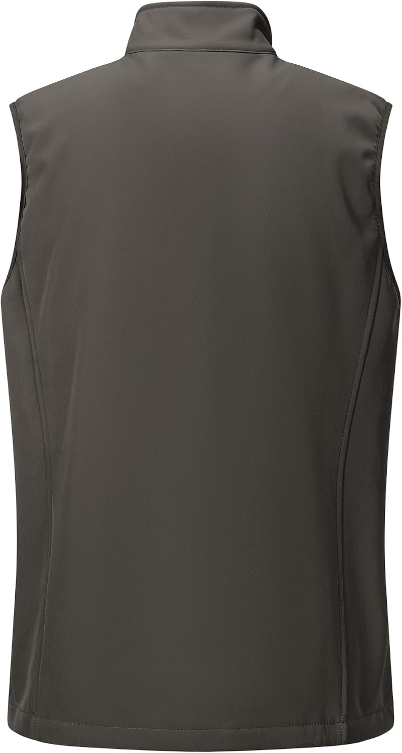 Outdoor Ventures Men’s Winter Golf Vest Outerwear Lightweight Fleece Lined(Dark Army Green)