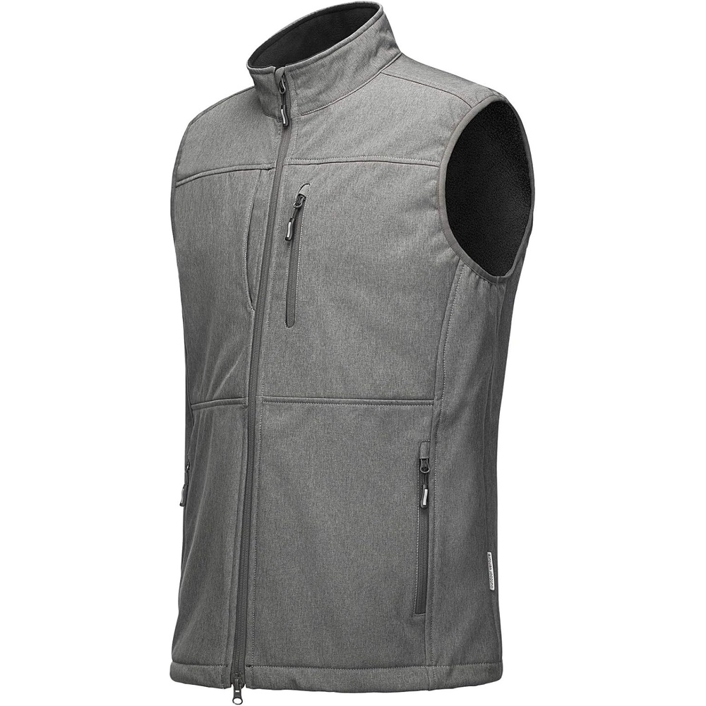 Outdoor Ventures Men’s Winter Golf Vest Outerwear Lightweight Fleece Lined(Dark Alloy)