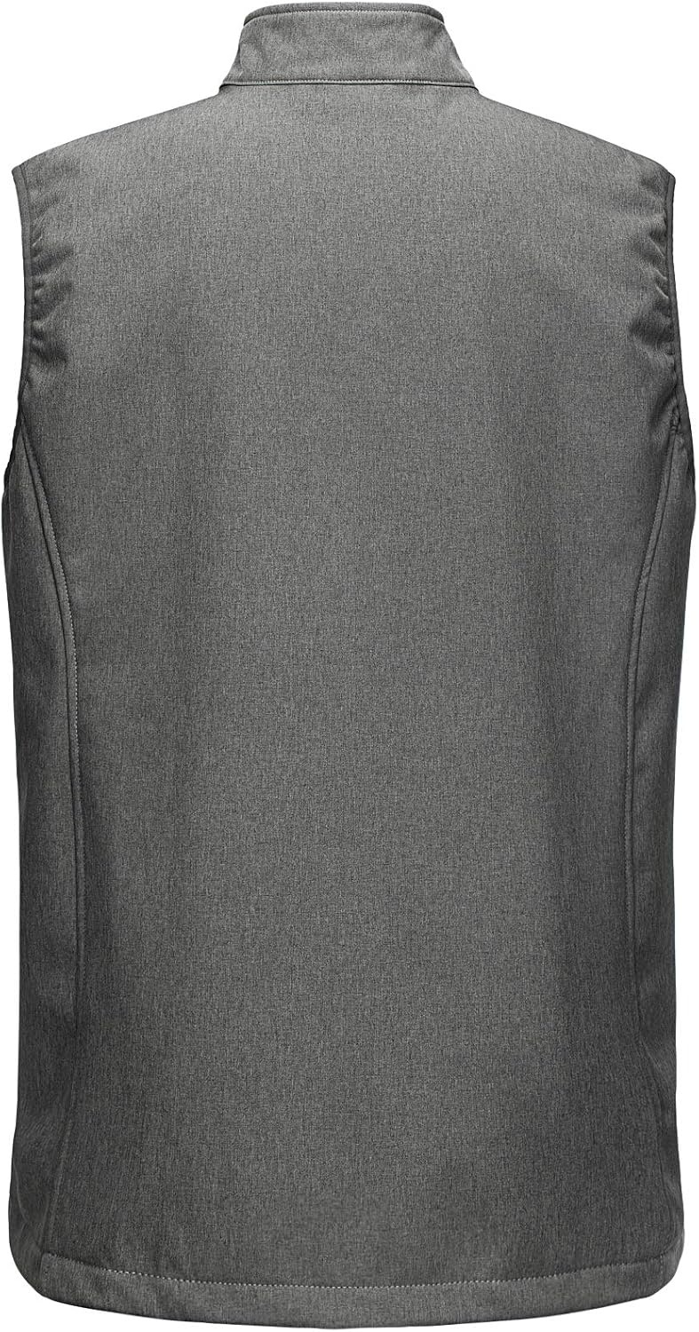 Outdoor Ventures Men’s Winter Golf Vest Outerwear Lightweight Fleece Lined(Dark Alloy)
