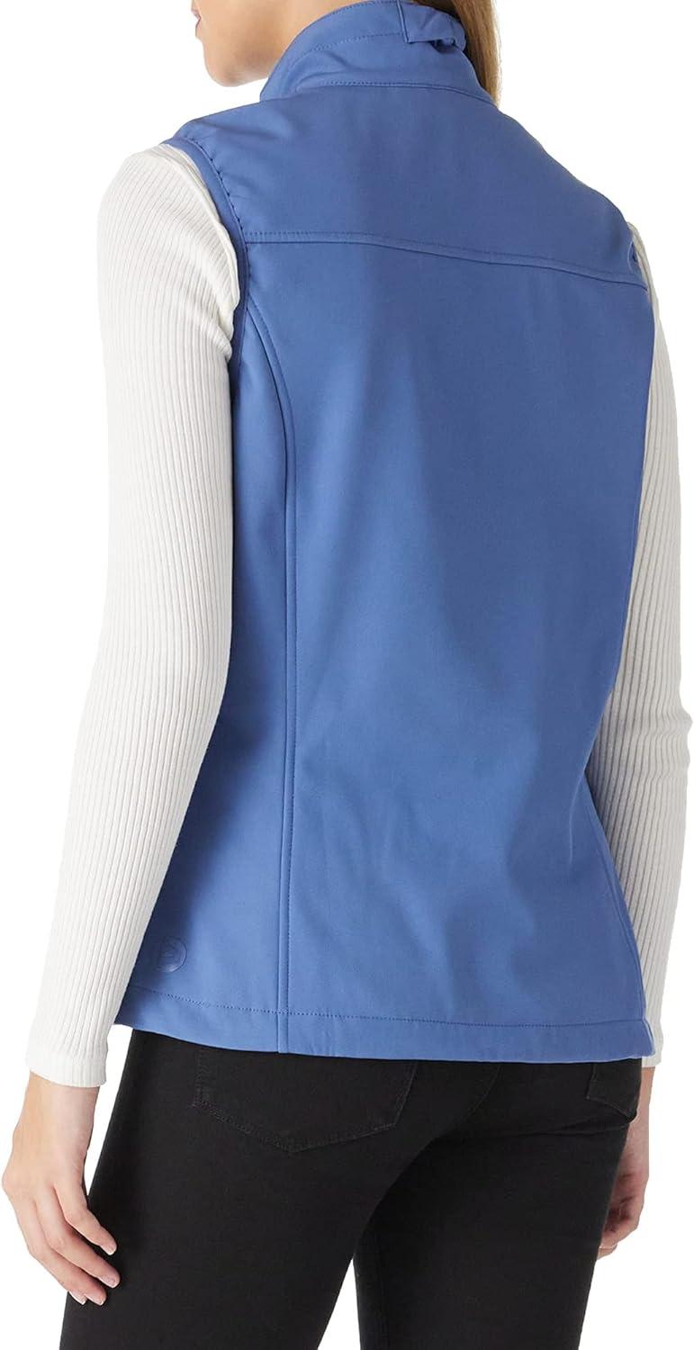 Outdoor Ventures Women’s Lightweight Softshell Vest Windproof Fleece Lined Zip Up Sleeveless Jacket for Running Hiking Golf(Violet Blue)