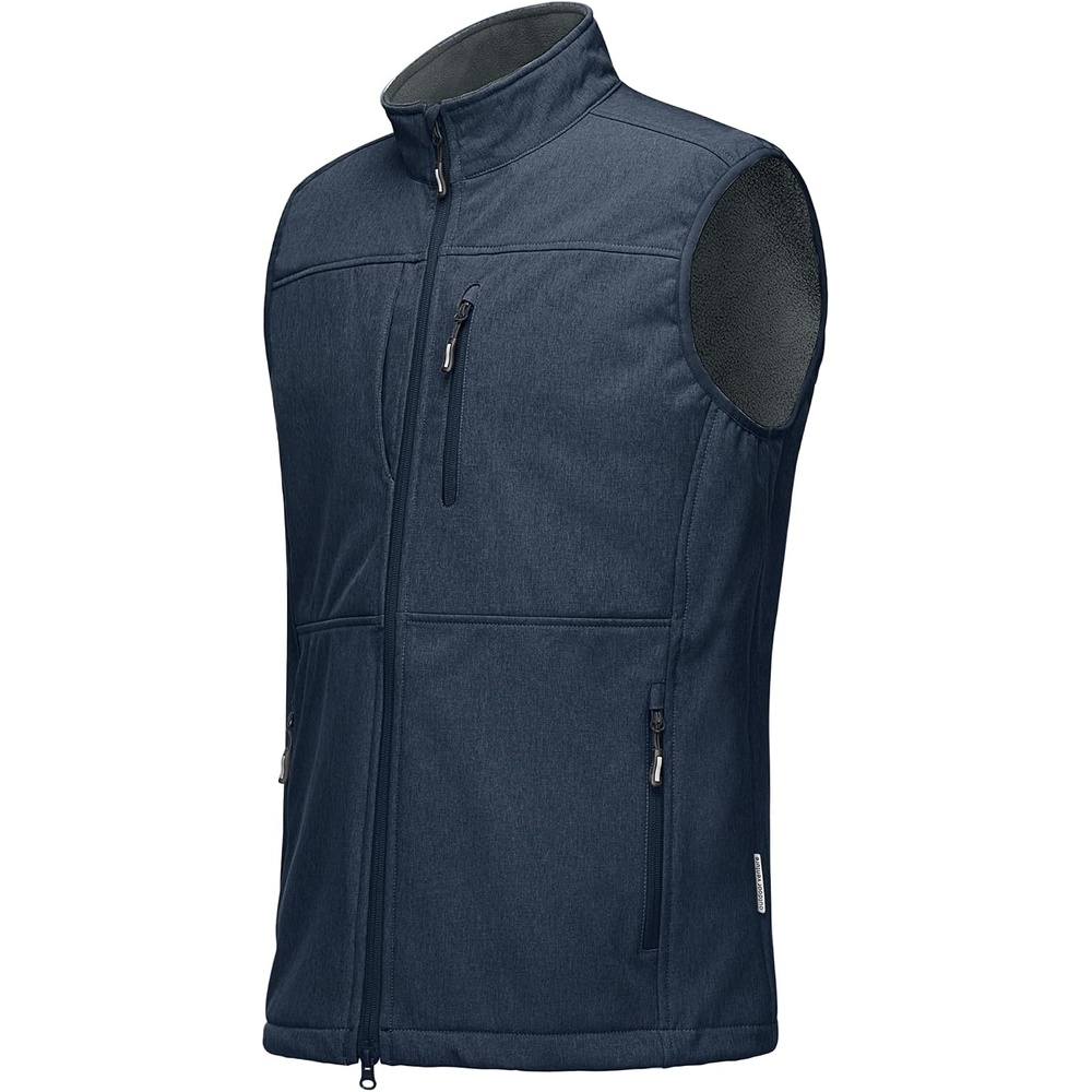 Outdoor Ventures Men’s Winter Golf Vest Outerwear Lightweight Fleece Lined(Navy Heather)