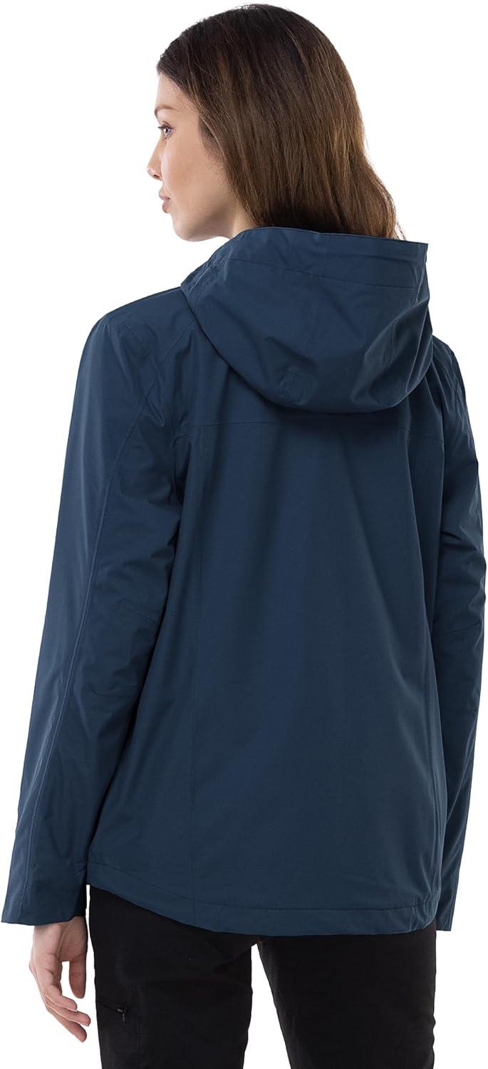 Outdoor Ventures Packable Rain Jacket Women Lightweight Waterproof Raincoat with Hood Cycling Bike Jacket(Standard Blue)