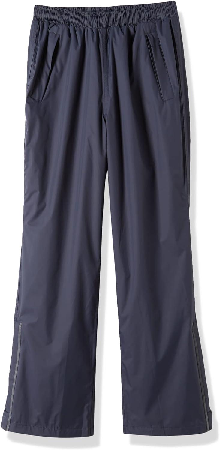 Outdoor Ventures Women’s Rain Pants Packable Waterproof Hiking Pants Windproof Breathable Outdoor Rain Over Pants(Grey)