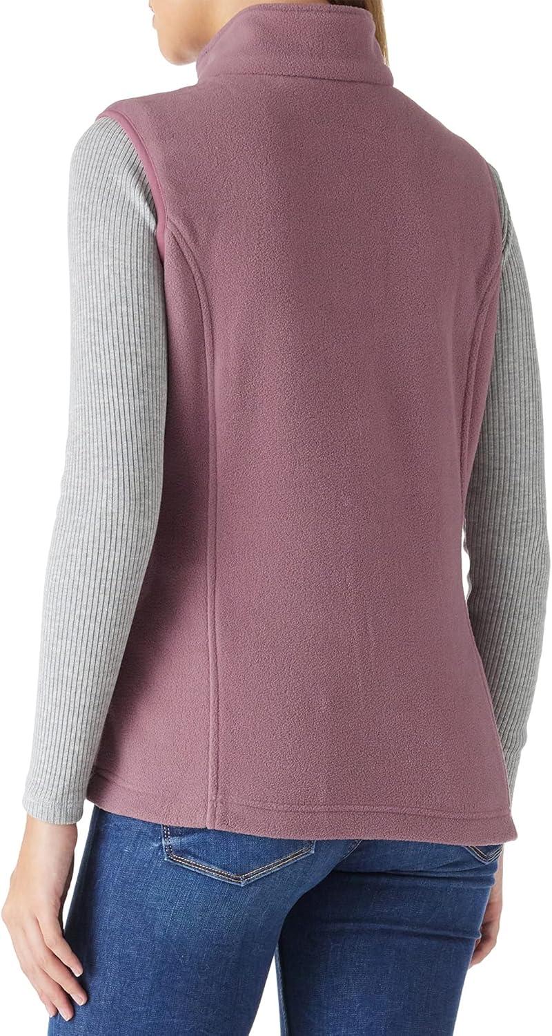Outdoor Ventures Women’s Polar Fleece Zip Vest Outerwear with Pockets,Warm Sleeveless Coat Vest for Fall & Winter(Dark Lavender)