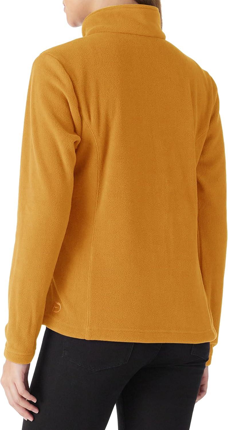 Outdoor Ventures Women’s Lightweight Warm Zip Up Long-Sleeve Soft Polar Fleece Jacket for Fall Winter(Ginger)