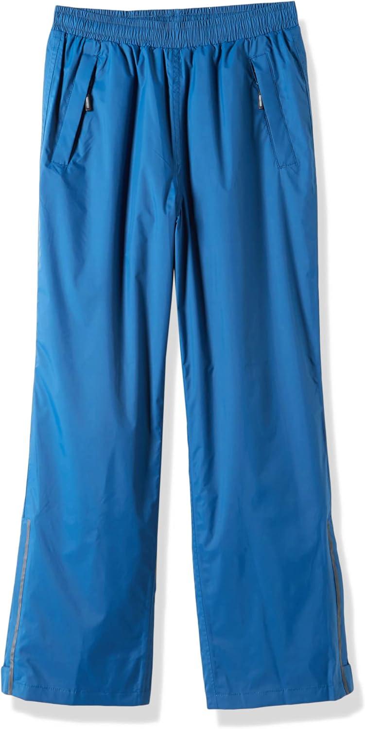 Outdoor Ventures Women’s Rain Pants Packable Waterproof Hiking Pants Windproof Breathable Outdoor Rain Over Pants(Moroccan Blue)