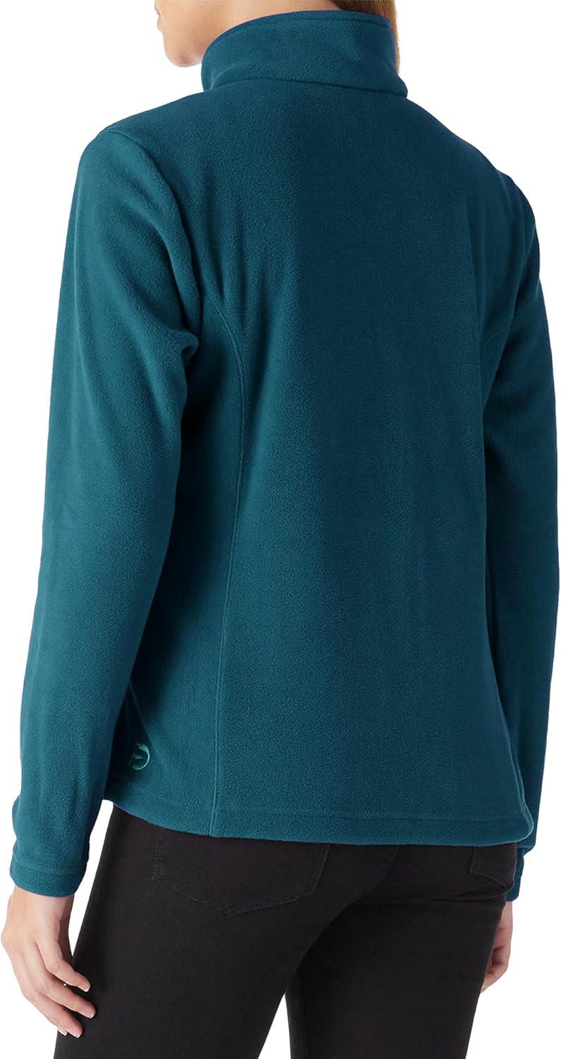 Outdoor Ventures Women’s Lightweight Warm Zip Up Long-Sleeve Soft Polar Fleece Jacket for Fall Winter(Dark Blue)