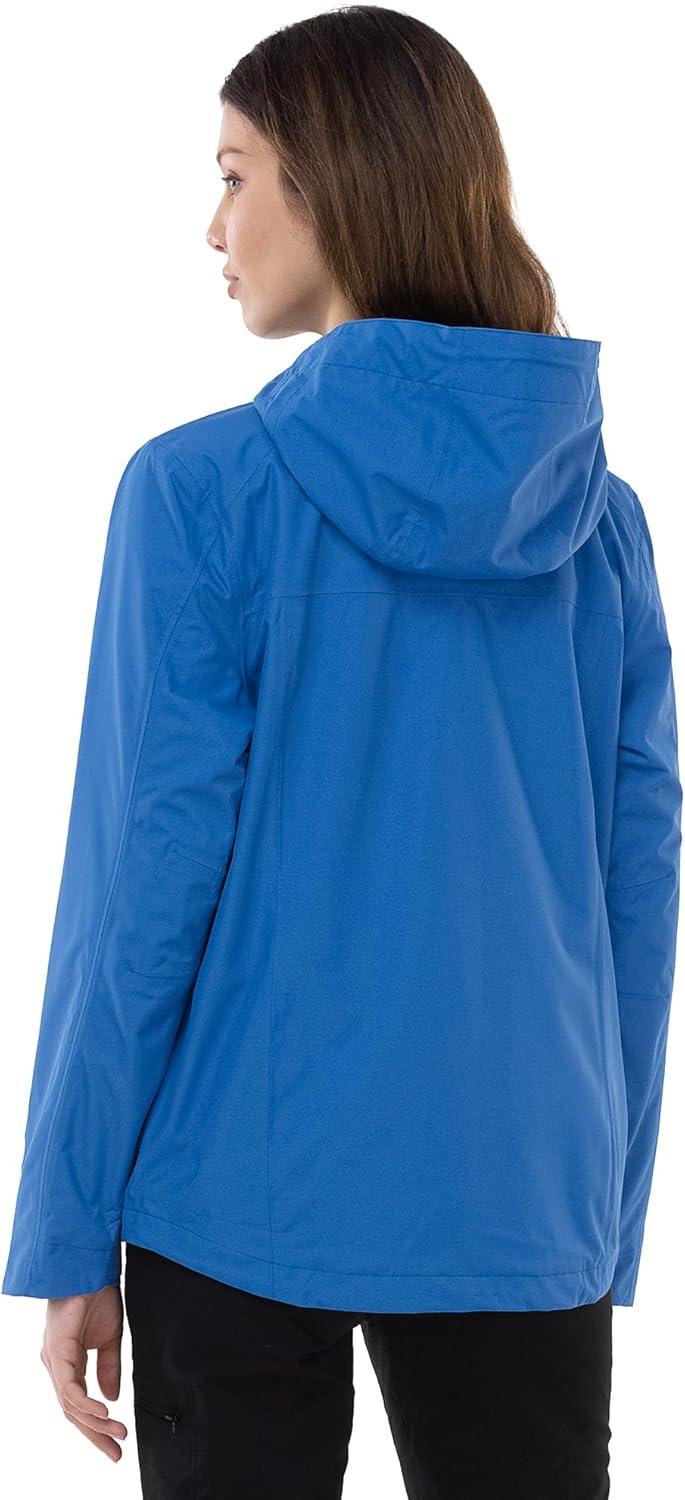 Outdoor Ventures Packable Rain Jacket Women Lightweight Waterproof Raincoat with Hood Cycling Bike Jacket(Dodger Blue)
