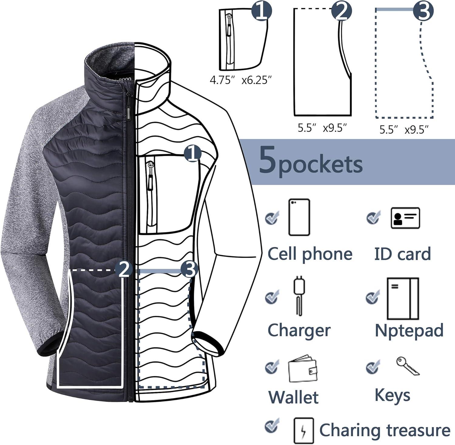 Outdoor Ventures Women’s Biri Variant Insulated Jacket Black Large