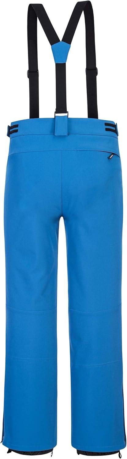 Outdoor Ventures Mens Snow Bibs Waterproof Insulated Overalls Ski Pants Warm Winter Snowboarding Detachable(Lake Blue)