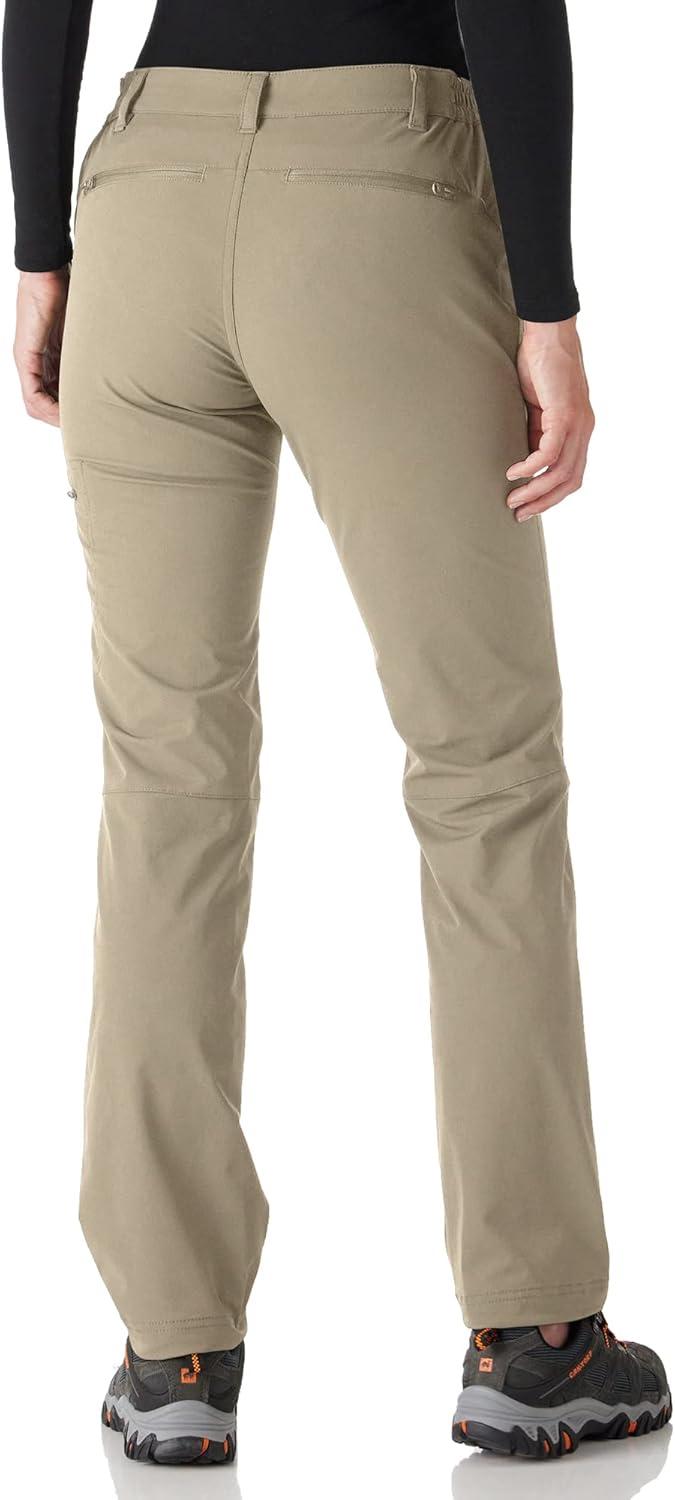 Outdoor Ventures Women’s Cargo Hiking Pants, Quick Dry Stretchy Roll Up Outdoor Pants for Camping, Golf, Fishing(Beige)