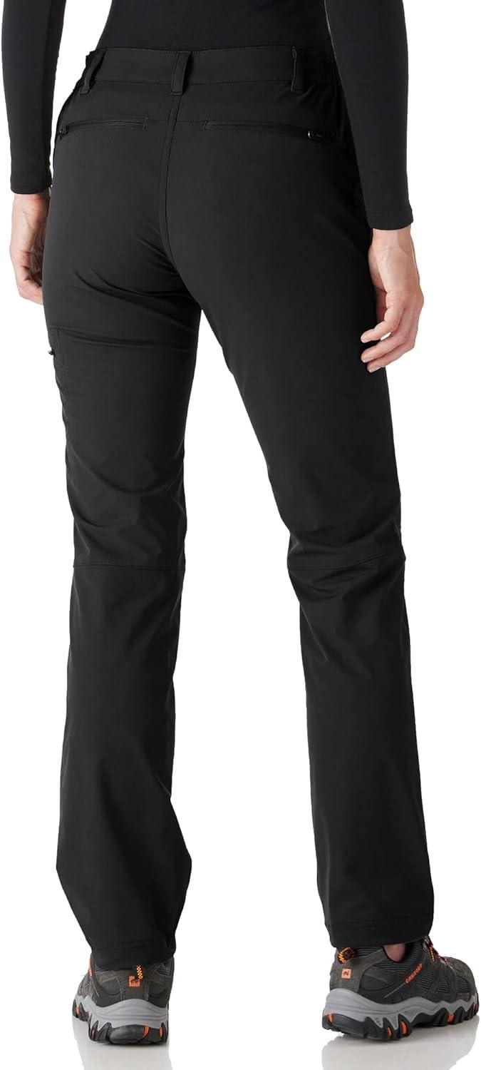 Outdoor Ventures Women’s Cargo Hiking Pants, Quick Dry Stretchy Roll Up Outdoor Pants for Camping, Golf, Fishing(Black)
