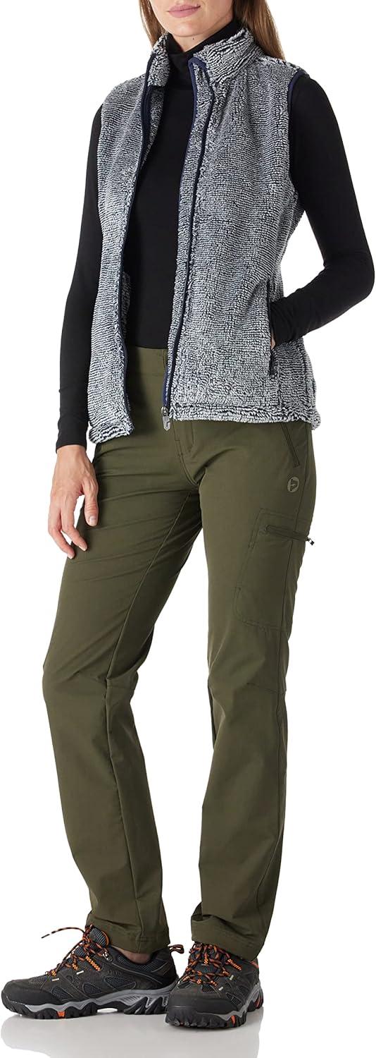 Outdoor Ventures Women’s Cargo Hiking Pants, Quick Dry Stretchy Roll Up Outdoor Pants for Camping, Golf, Fishing(Green)